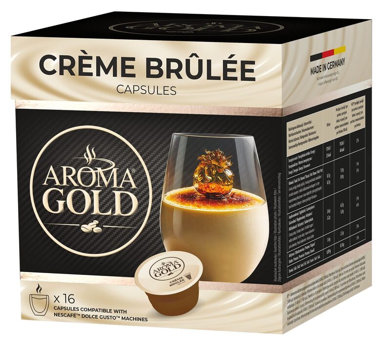 Aroma Gold Dolce Gusto Crème Brûlée kavos kapsulės 16 vnt.